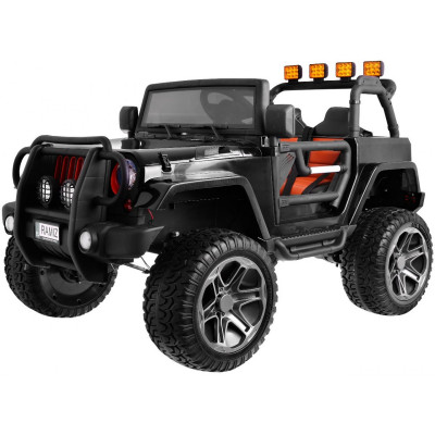 Elektrické autíčko - Jeep Monster  - nelakované - čierne 